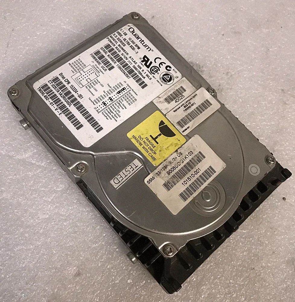 Quantum WIDE-ULTRA SCSI-3 TN09L492 153334-001, 68Pin 3.5" Desktop Hard Drive