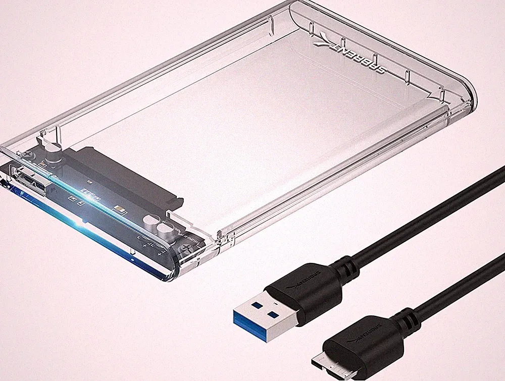 Sabrent 2.5-Inch SATA to USB 3.0 Tool-free Hard Drive Enclosure (EC-OCUB)