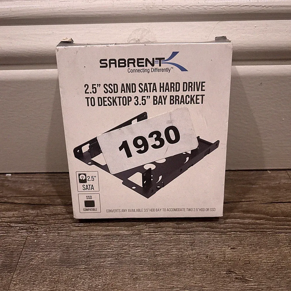 Sabrent 2.5 Ssd And Sata Hard Drive To Desktop 3.5” Bay Bracket