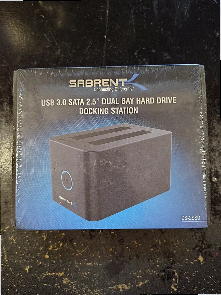 SABRENT DS-2SSD USB 3.0 2.5" SATA Dual Bay Hard Drive SSD Cloning Dock Station