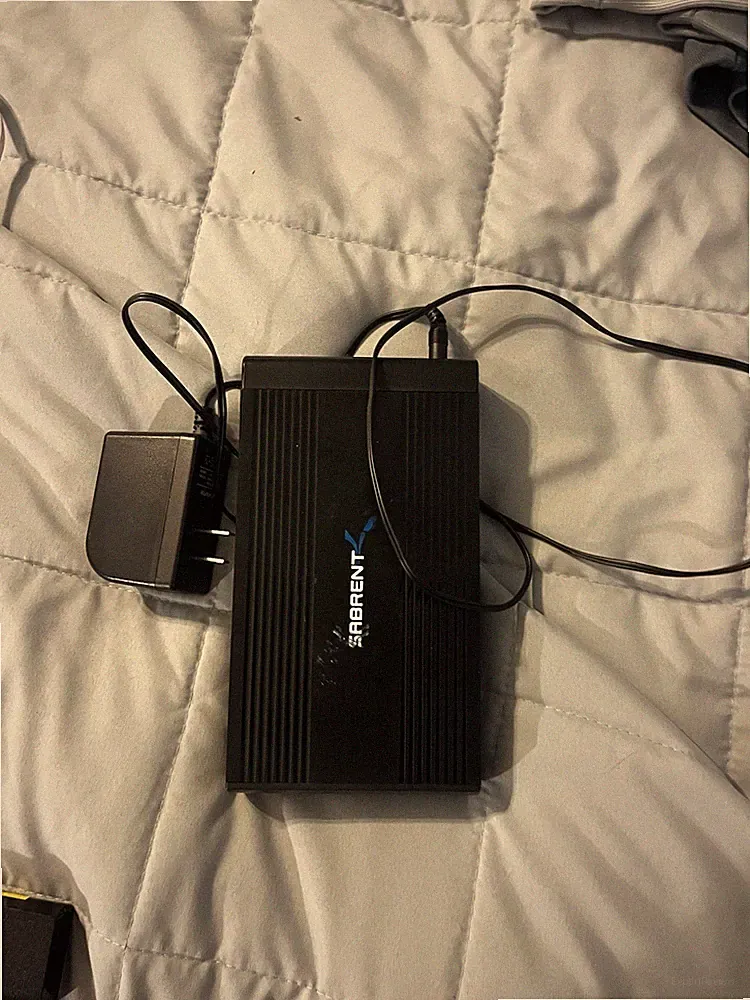 SABRENT USB 2.0 SATA SSD HARD DRIVE ENCLOSURE, BLACK, WITH 80G WD HARD DRIVE