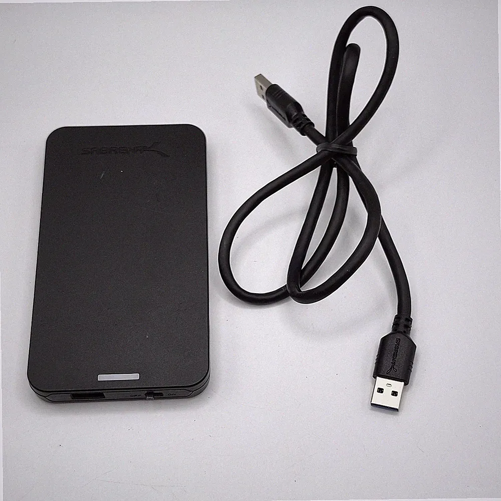 Sabrent USB 3.0 to 2.5 SATA Hard Drive Enclosure EC-UASP w/ 1TB HHD Included