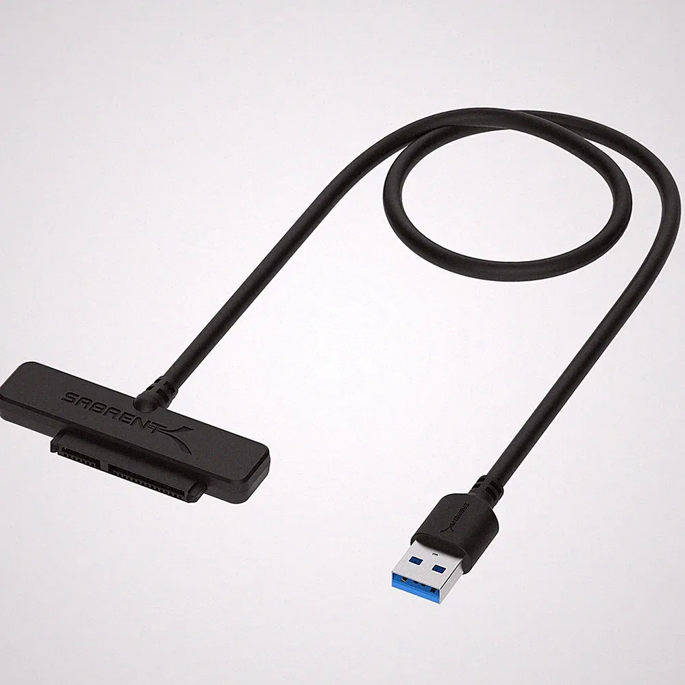 Sabrent USB 3.0 to SATA Adapter Cable for 2.5 Inch SSD Hard Drive UASP Support