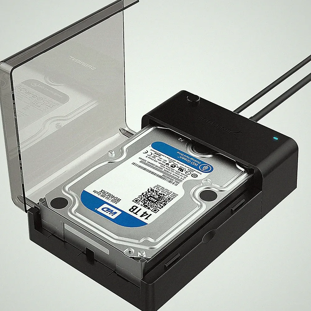 SABRENT USB 3.0 to SATA External Hard Drive Lay-Flat Docking Station for 2.5