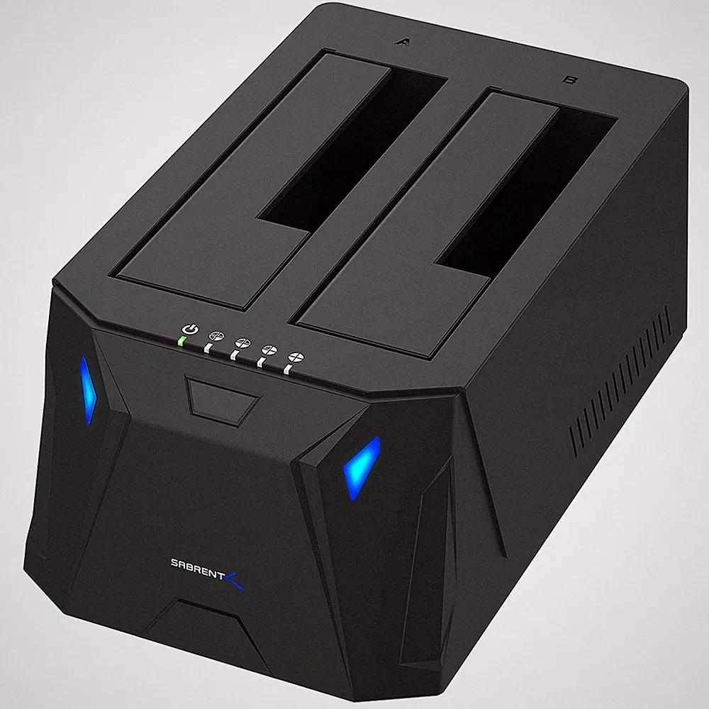 SABRENT USB 3.0 to SATA I/II/III Dual Bay External Hard Drive 2 BAY, Black