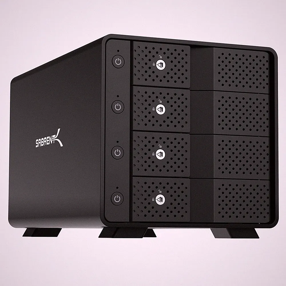 Sabrent USB 3.2 4-Bay 3.5 SATA Hard Drive Tray-less Docking Station (DS-SC4B)