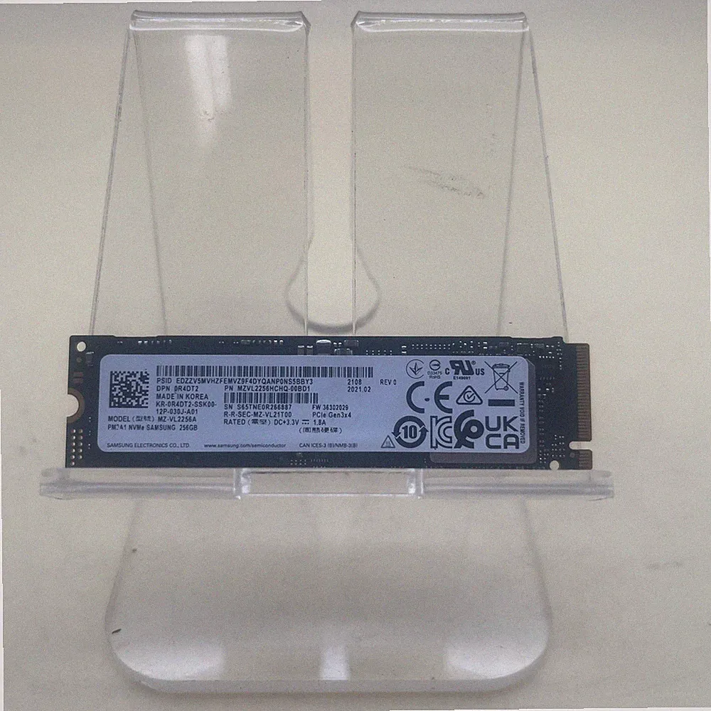 SAMSUNG 256GB SSD - PM9A1 M.2 NVMe PCIe Gen4 x4 MZ-VL2256A - MZVL2256HCHQ-00BH1