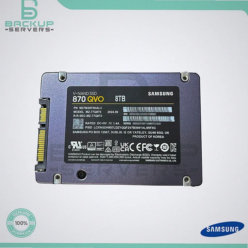 Samsung 870 QVO MZ-77Q8T0 8TB 6Gbps SATA Internal 2.5" Solid State Drive