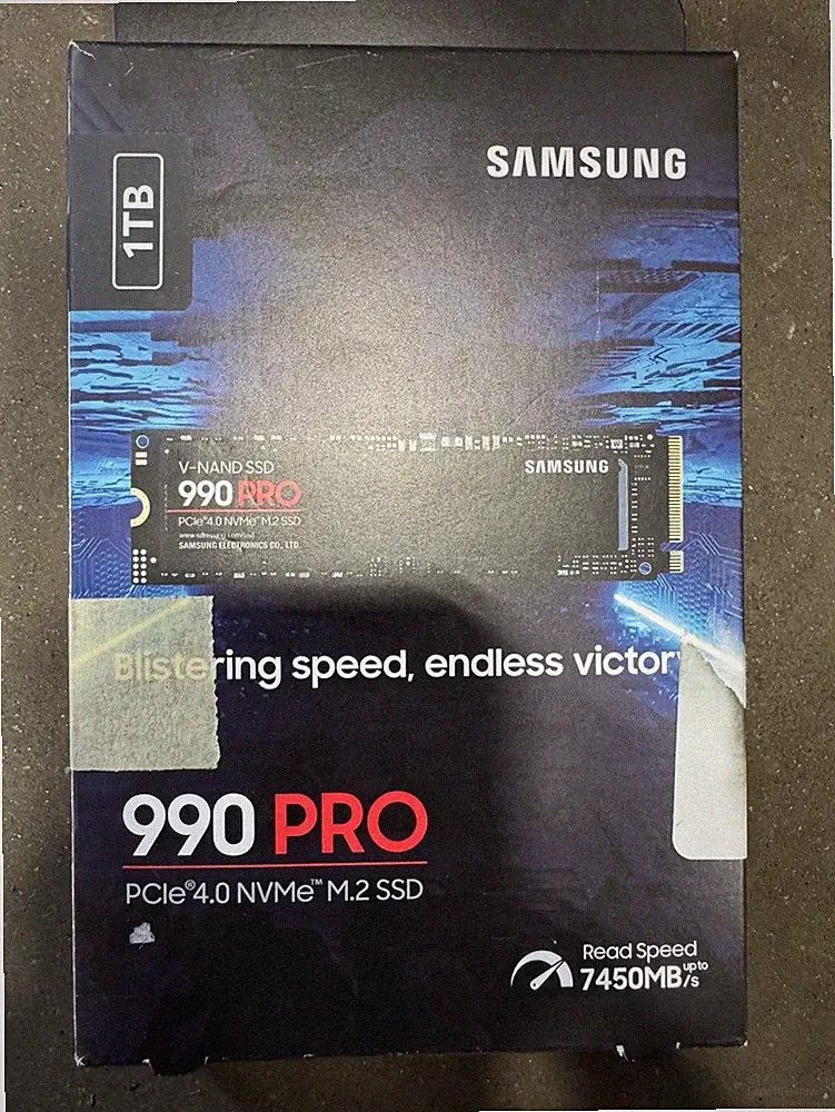 SAMSUNG 990 PRO M.2 2280 1TB PCIe 4.0 NVMe SSD MZ-V9P2T0B/AM