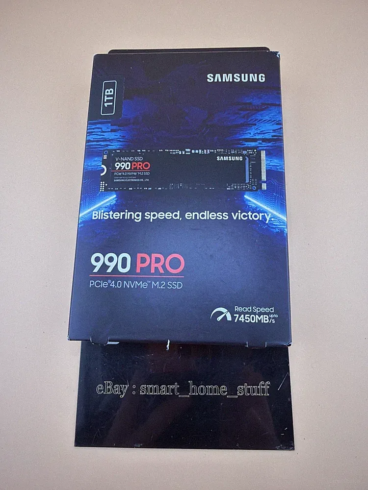 SAMSUNG 990 Pro Solid State Drive 1TB M.2 2280 PCIe Gen 4.0 x4 NVMe New!!