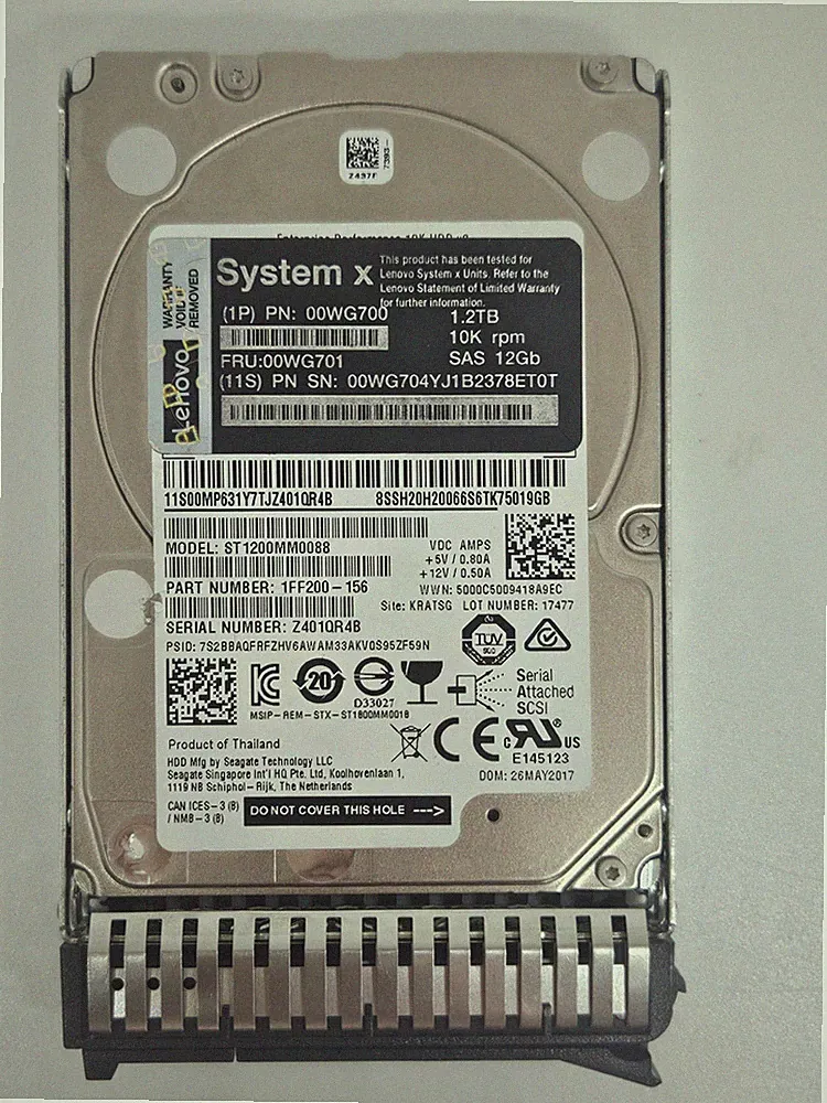 Samsung IBM ST1200MM0088 1.20 TB Hard Drive 2.5" Internal SAS 12Gb/s 10K RPM