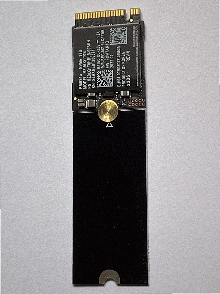 SAMSUNG PM991A MZ-9LQ1T0B 1TB M.2 2230 Renovation M.2 2280 NVME PCIE GEN3X4 SSD