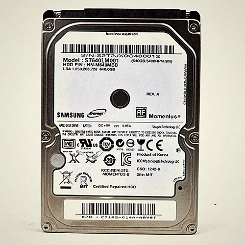 Samsung SpinPoint M8 640GB 2.5" Internal Hard Drive 8MB ST640LM001 HN-M640MBB