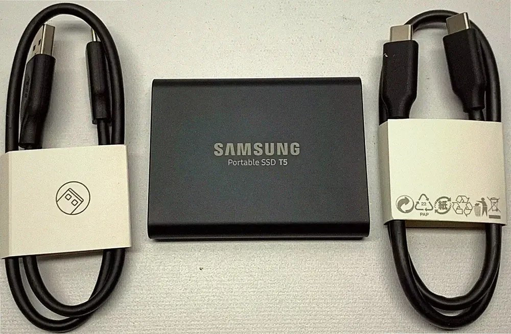 Samsung T5 1TB (MU-PA1T0B/AM) External Portable SSD Hard Drive