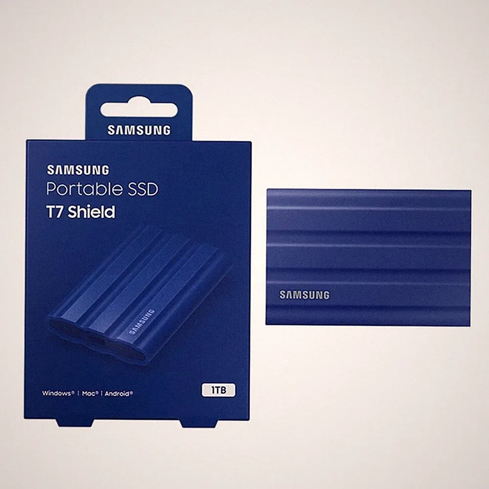 SAMSUNG T7 Shield 1TB 2TB 4TB USB 3.2 Gen 2 Portable External Solid State Drive
