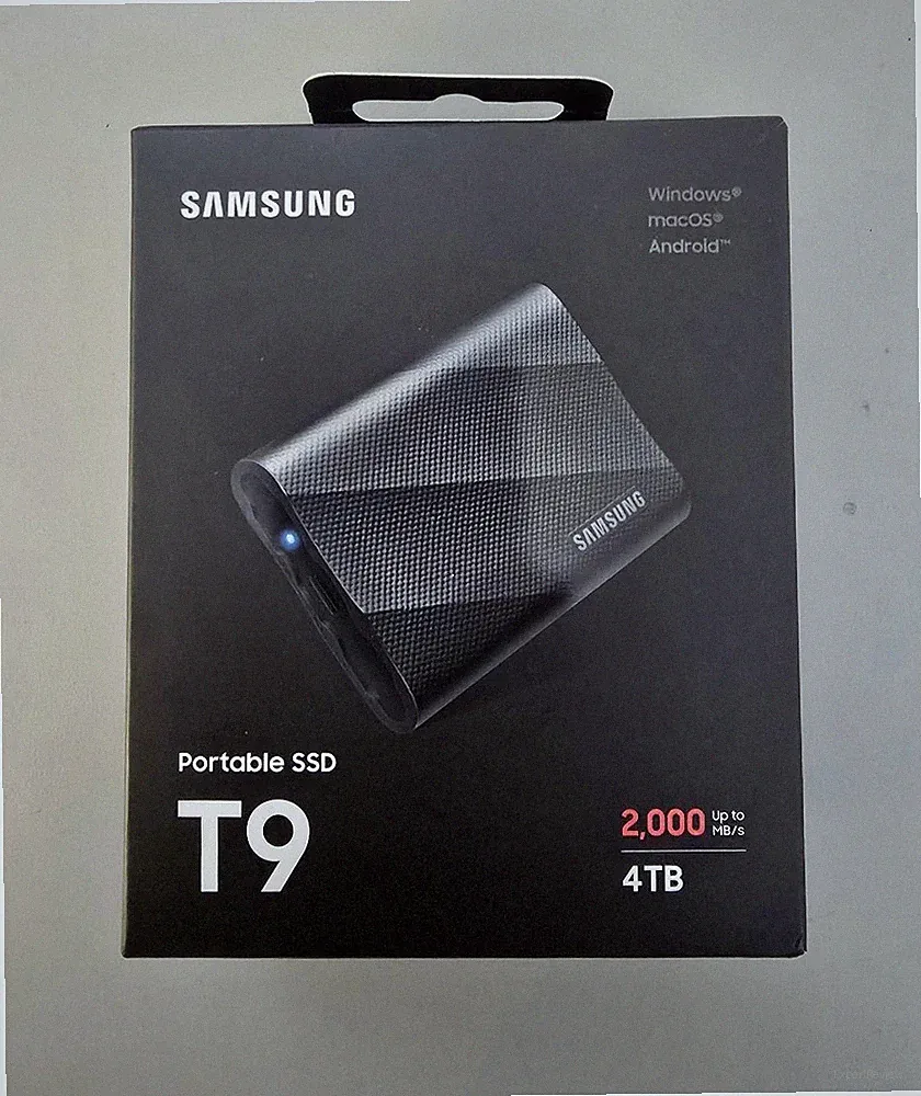 Samsung T9 4TB Portable SSD USB 3.2 Gen. 2 Black MU-PG4T0B BRAND NEW!