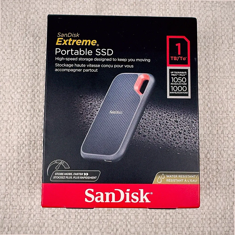 SanDisk Extreme Portable SSD 1TB USB-C External Drive SDSSDE61-1T00-G25 SEALED