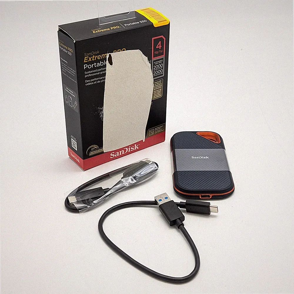 SanDisk Extreme PRO Portable USB-C 4TB SSD 2000 Mb/s - Excellent Condition