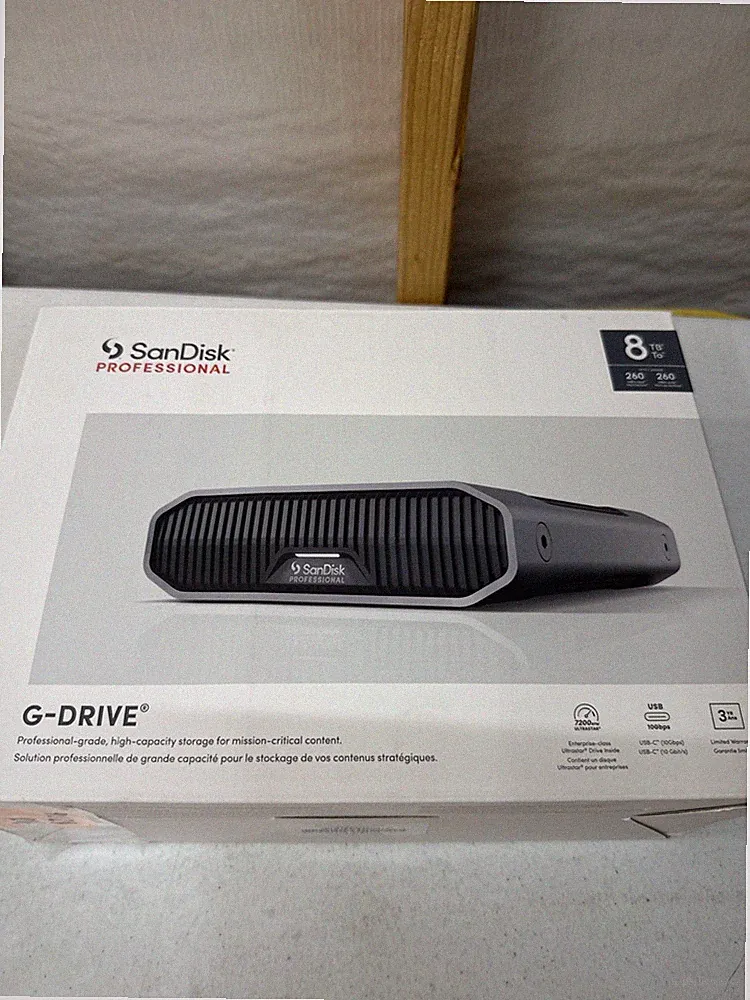 SanDisk Professional 8TB G-DRIVE Desktop Hard Drive FAST Storage