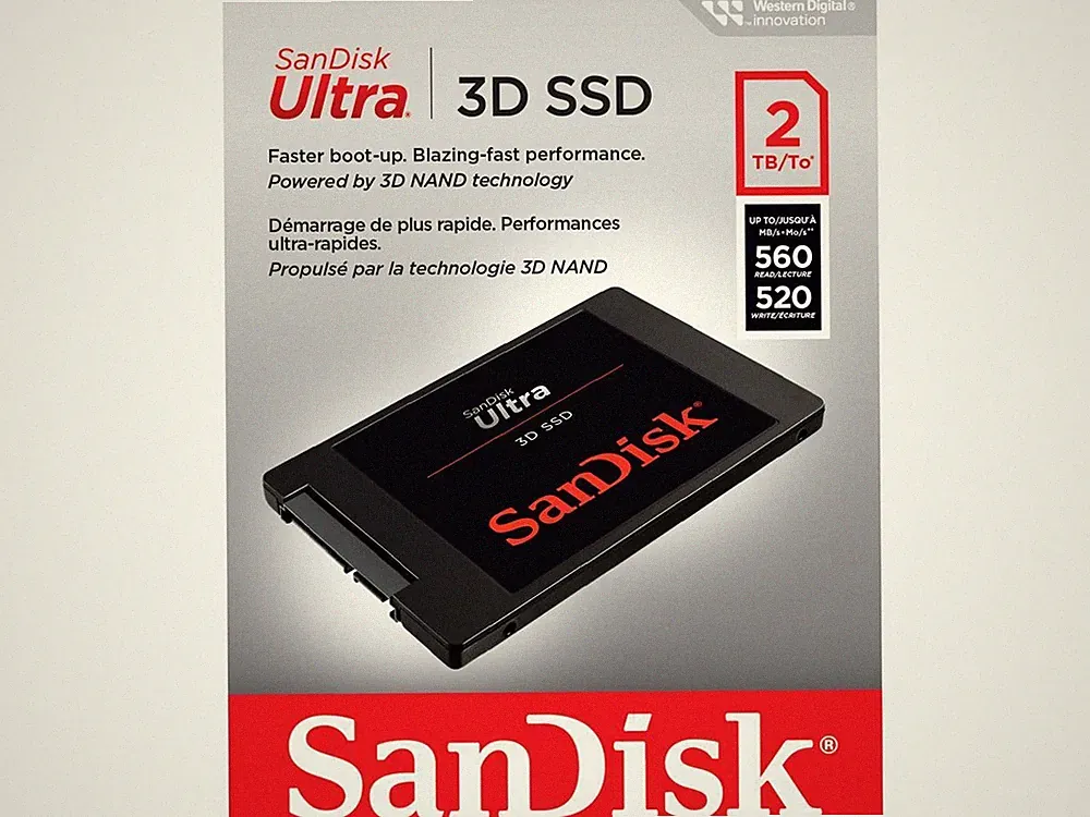 SanDisk Ultra 2.5" 2TB SATA III 3D NAND Internal Solid State Drive (SSD)