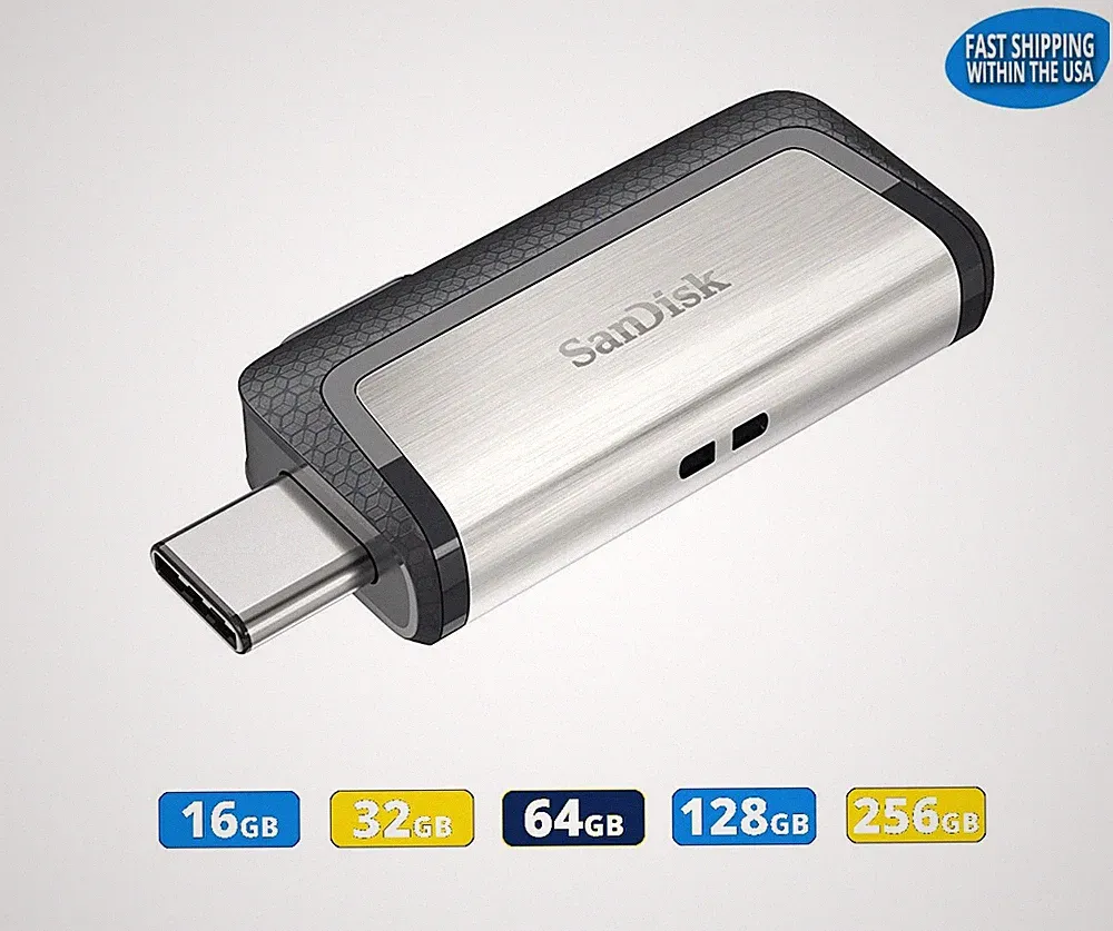 SanDisk Ultra Dual Drive SDDDC2 USB Type-C 16GB 32GB 64GB 128GB 256GB lot
