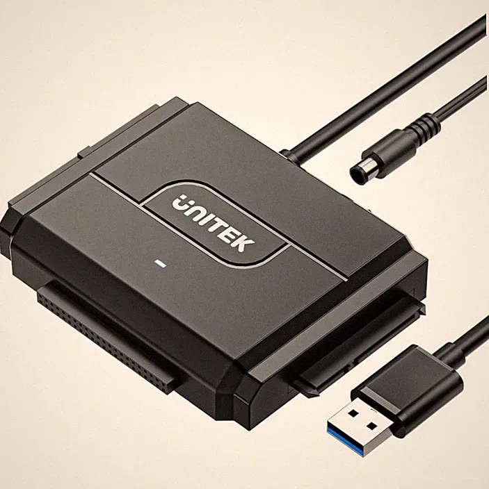 SATA/IDE to USB 3.0 Adapter for 2.5"/3.5" HDD/SSD, Supports up to 10TB