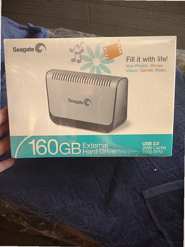 Seagate 160 GB External Hard Drive New Sealed