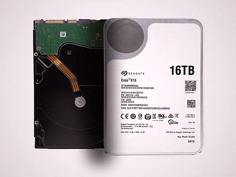 Seagate 16TB ST16000NM003G 7200RPM SATA 6Gb/s 256MB 512e/4Kn SED 3.5" Hard Drive