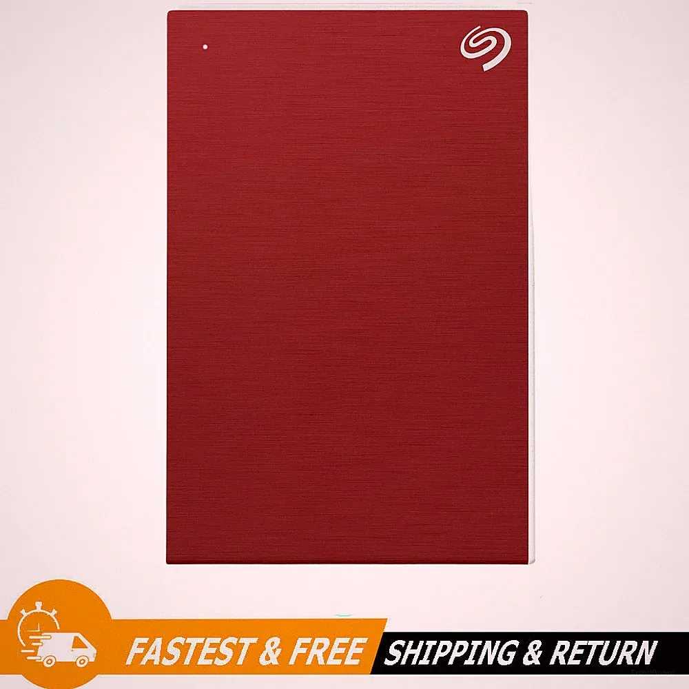 Seagate 1TB One Touch USB 3.0 External Hard Drive 2.5-Inch Red, STKB1000403