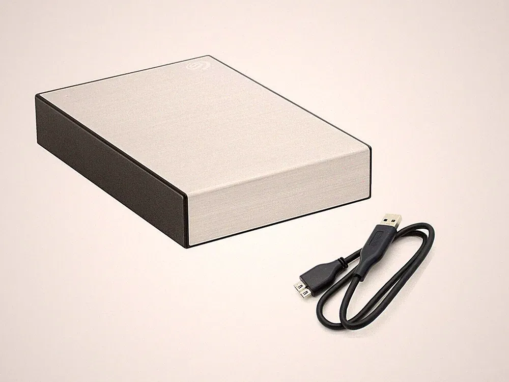 Seagate Backup Plus Portable USB 3.0 Enclosure 2.5" 15mm Hard Drive Case Silver