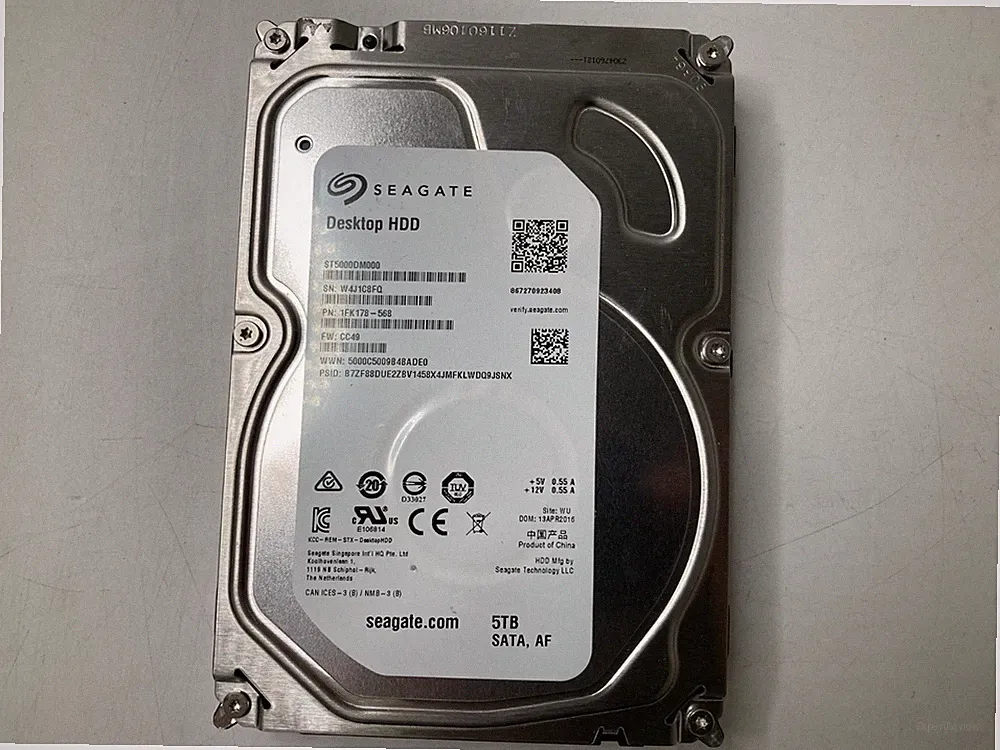 Seagate Barracuda 5TB 3.5" SATA Hard Drive ST5000DM000