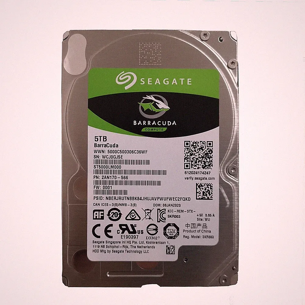 Seagate BarraCuda 5TB ST5000LM000 5400RPM SATA 2.5" Laptop HDD Hard Drive -15mm