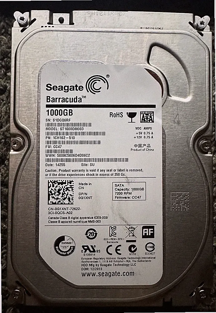 Seagate Barracuda ST1000DM003 1 TB SATA III 3.5 in 7200RPM Desktop Hard Drive