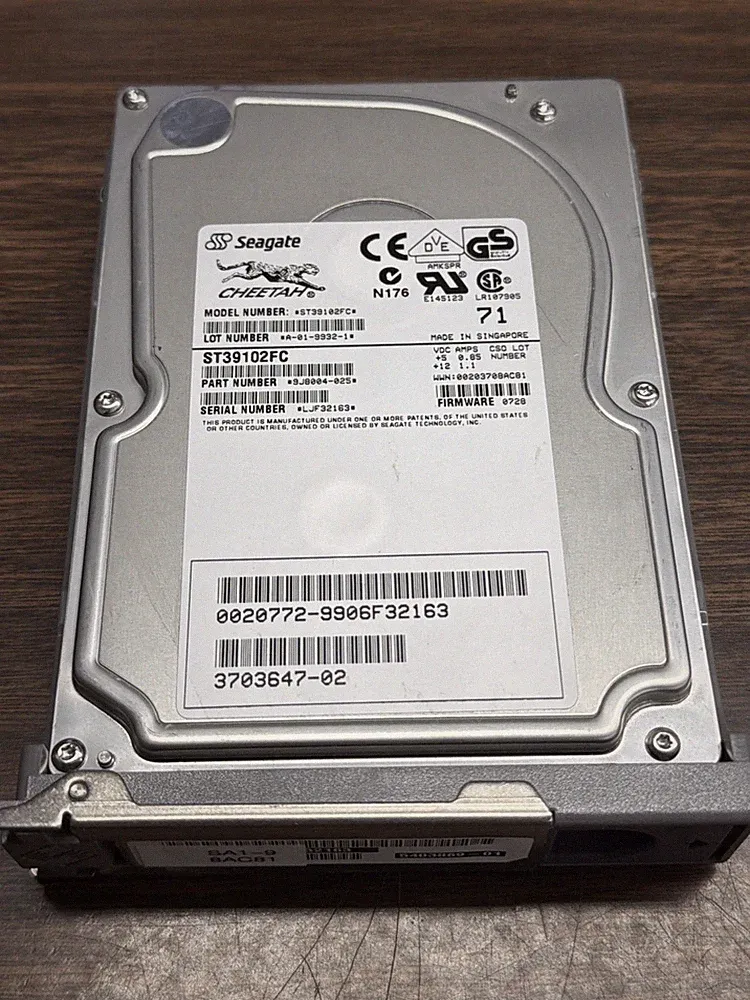 Seagate Cheetah ST39102FC 9.1GB 10K RPM 3.5” SCSI Hard Drive Enterprise HDD
