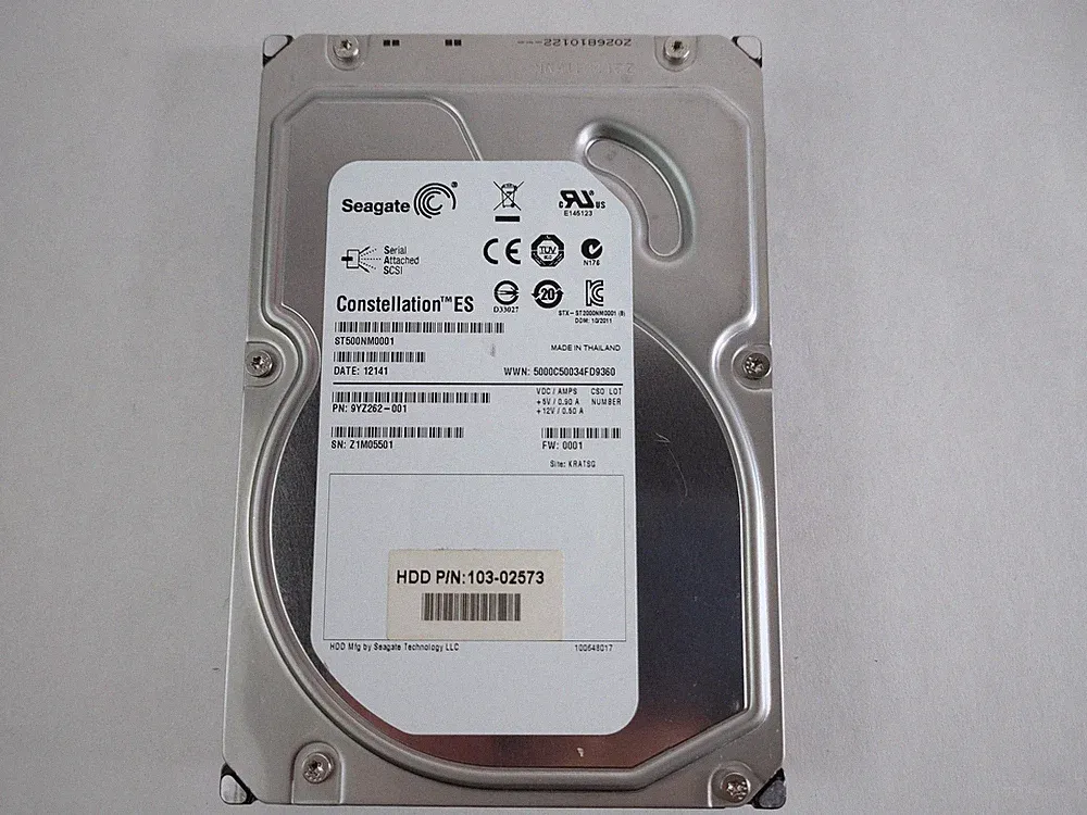 Seagate Constellation ES ST500NM0001 500 GB SAS 2 3.5 in Enterprise Hard Drive