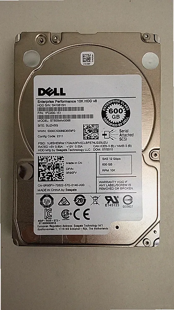 Seagate Dell ST600MM0088 600 GB 2.5 in SAS 3 Enterprise Hard Drive