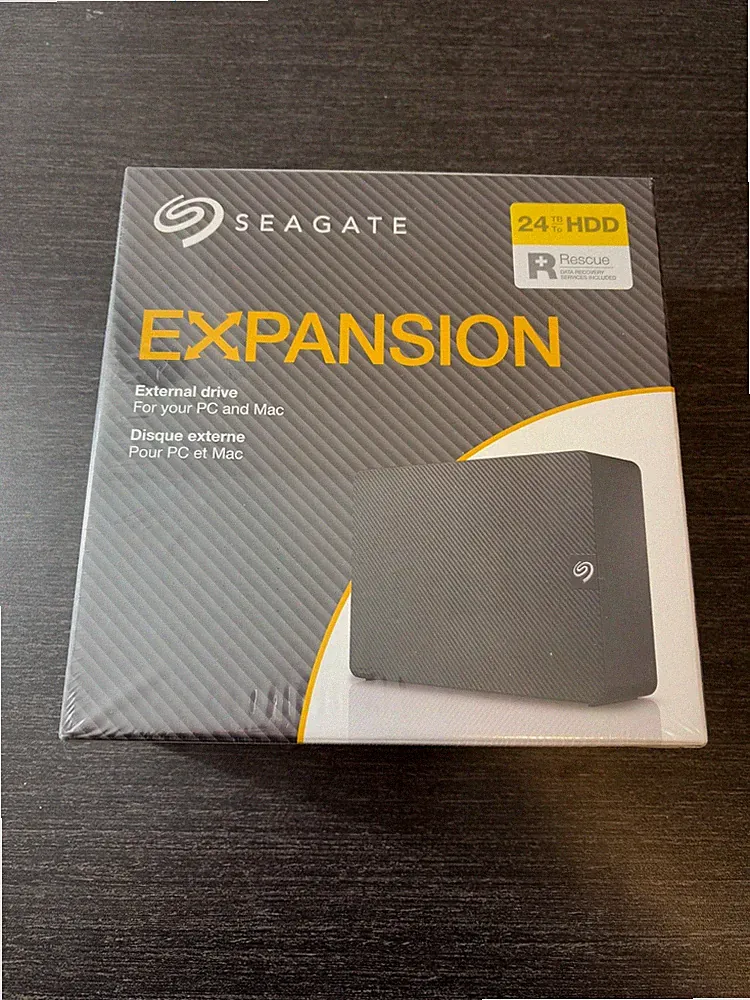 Seagate Expansion 24TB Exos X24 NAS HDD Inside Desktop USB 3 External Hard Drive