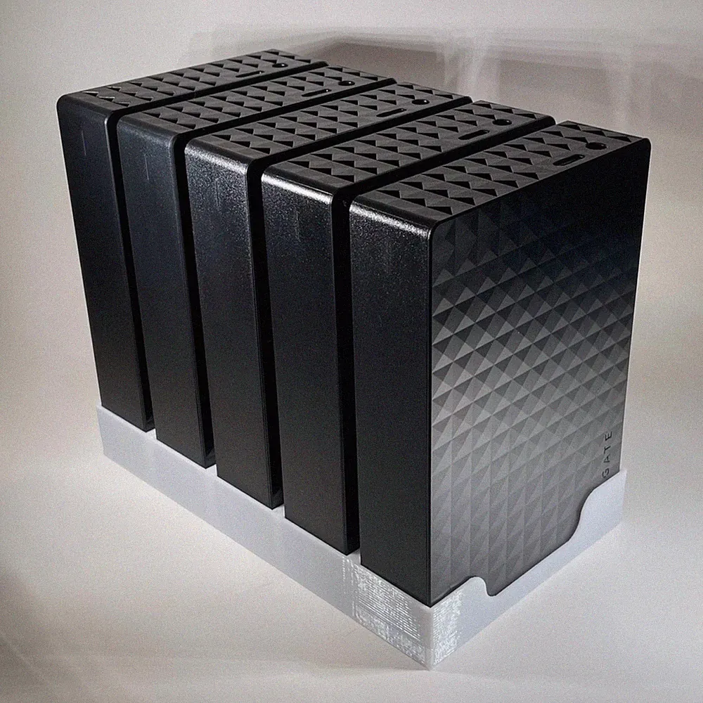 Seagate Expansion Desktop External Hard Drive Rack Holder Case Caddy