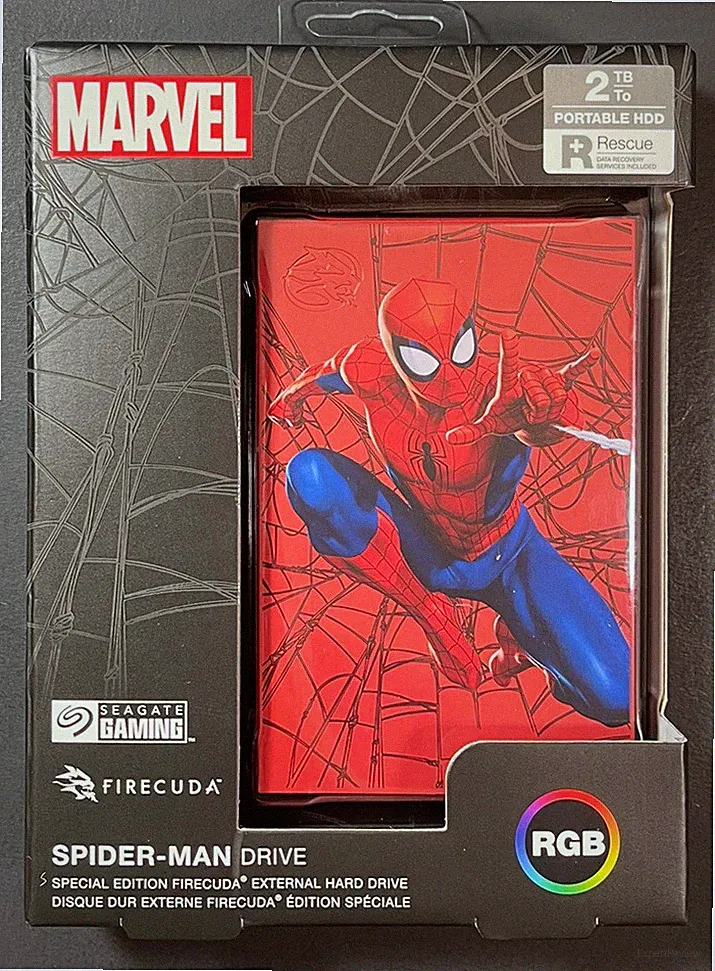 Seagate FireCuda External Gaming Hard Drive 2TB HDD [ Marvel Spider-Man ] NEW