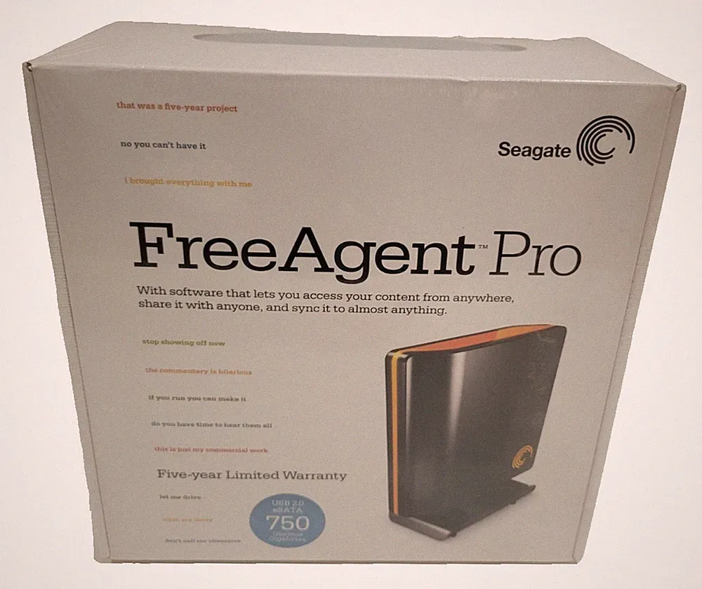 Seagate FreeAgent Pro 750GB External Hard Drive USB 2.0 / eSATA