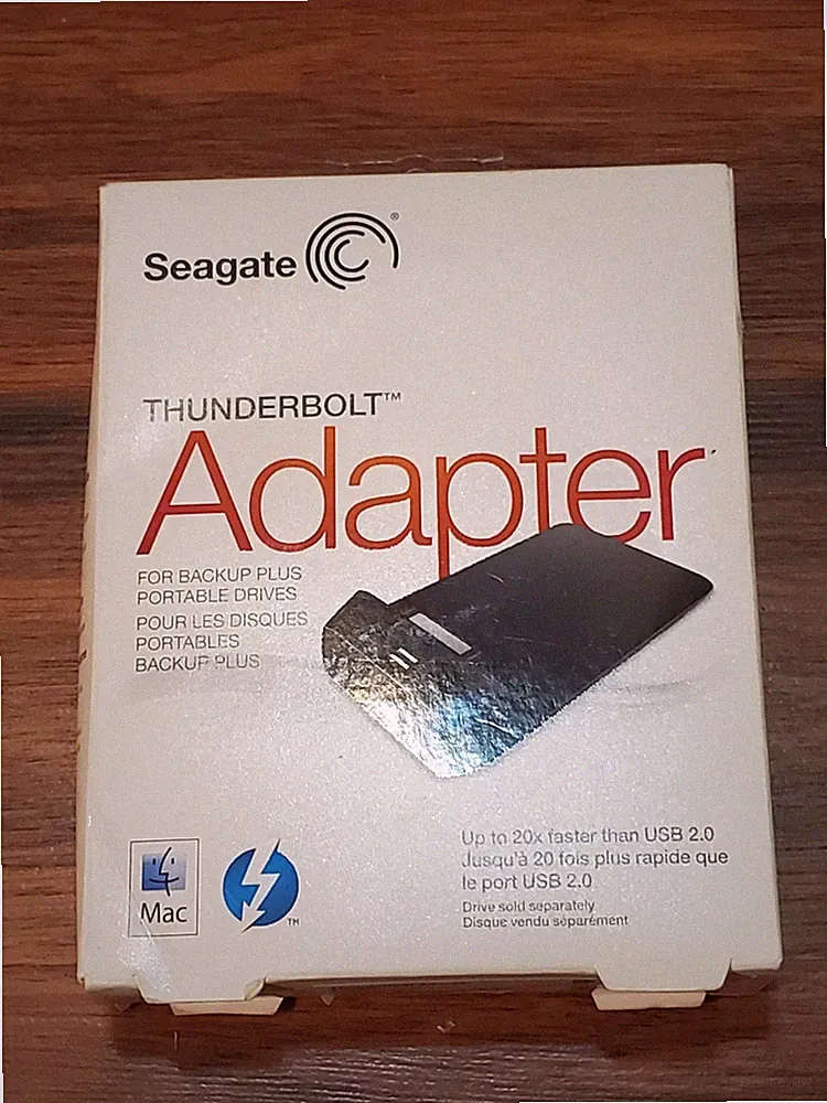 Seagate GoFlex Thunderbolt Adapter SRD0001 For Back Plus Portable Drives