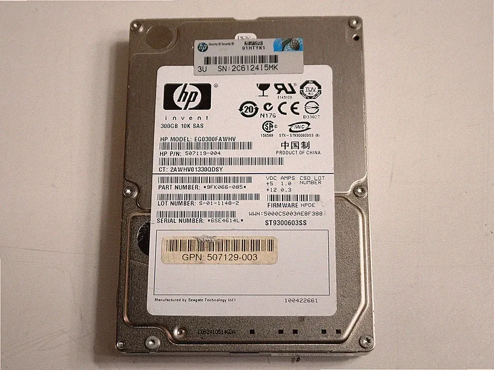 Seagate HP 10K.3 ST9300603SS 300 GB 2.5" SAS 2 Enterprise Hard Drive