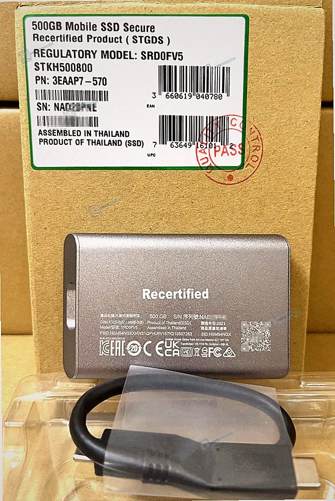 Seagate LaCie STKH500800 500GB Mobile SSD USB-C External Solid State Drive