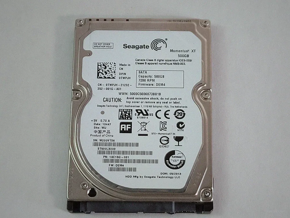 Seagate Momentus XT ST500LX003 500GB 2.5" SATA III Laptop Hybrid Drive