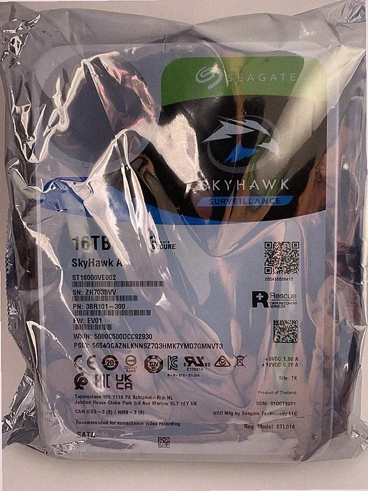 Seagate SkyHawk AI ST16000VE002 16TB SATA 3.5" Internal Hard Drive