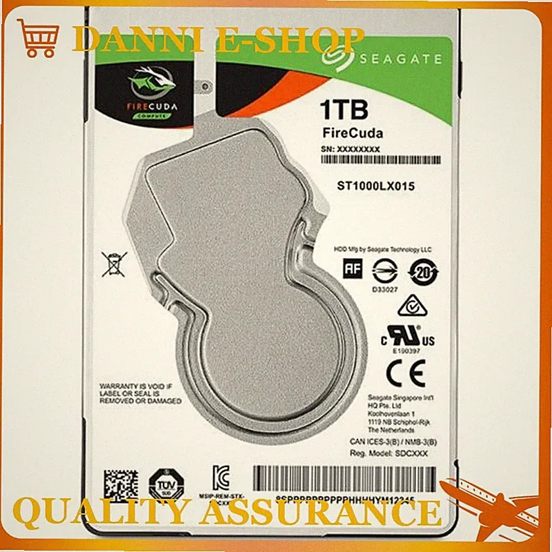 Seagate ST1000LX015 1TB 128MB SATA 2.5" SSHD Solid State Hybrid Drive