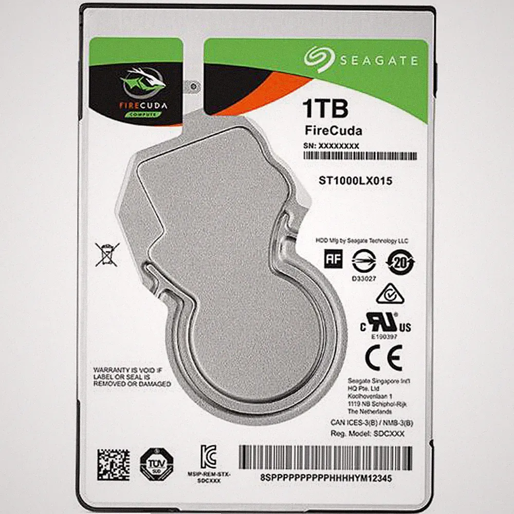 Seagate ST1000LX015 Firecuda 1TB SATA 2,5 inch SSHD Laptop Hybrid Hard Drive