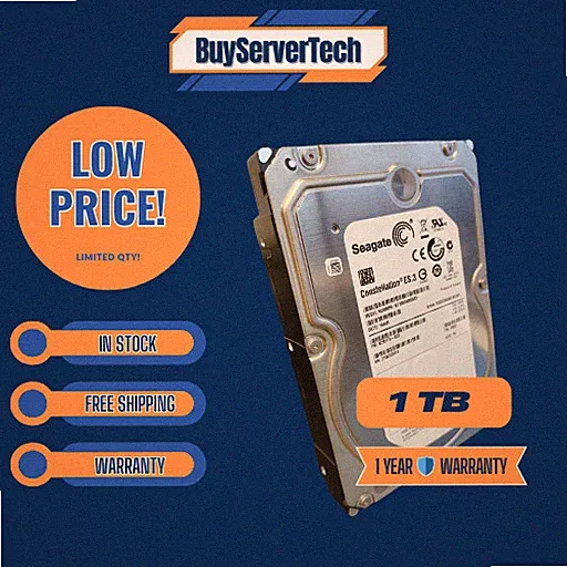 Seagate ST1000NM0033 1TB 128MB Cache 7.2K 6G 3.5" SP SATA Hard Drive