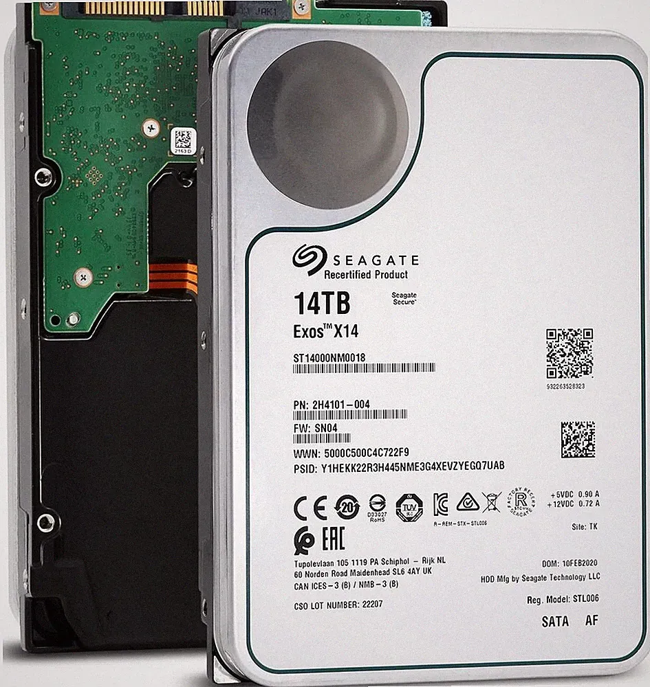 Seagate ST14000NM0018 14TB 256MB 7200RPM 3.5" SATA 6.0Gb/s Enterprise Hard Drive