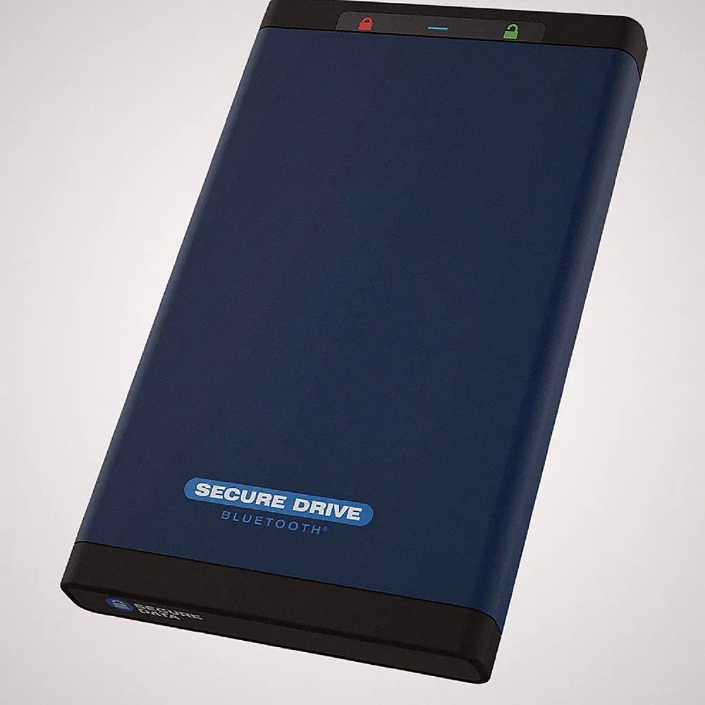 SecureData SecureDrive BT 250GB Encrypted SSD with Bluetooth Authentication